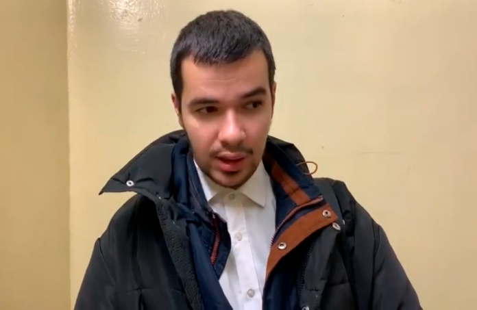 Владислав Крамской. Фото: кадр из видеозаписи, на которой журналист рассказал об избиении
